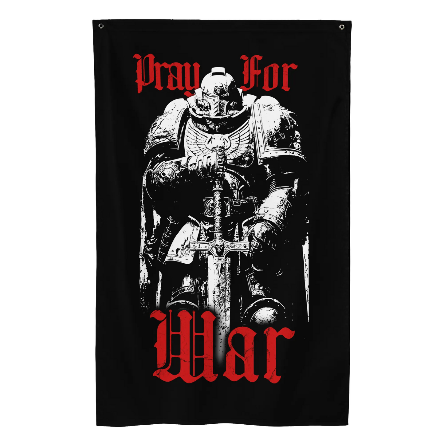PRAY FOR WAR Flag