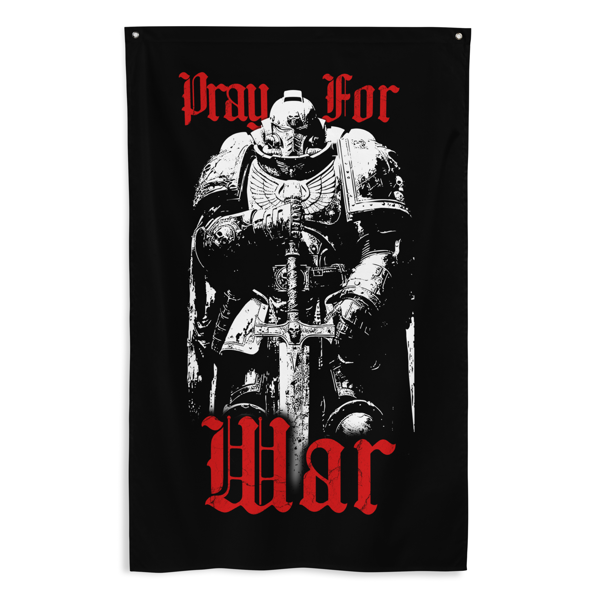PRAY FOR WAR Flag